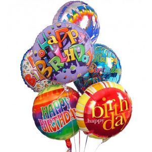 Helium Balloons "Happy Birthday"